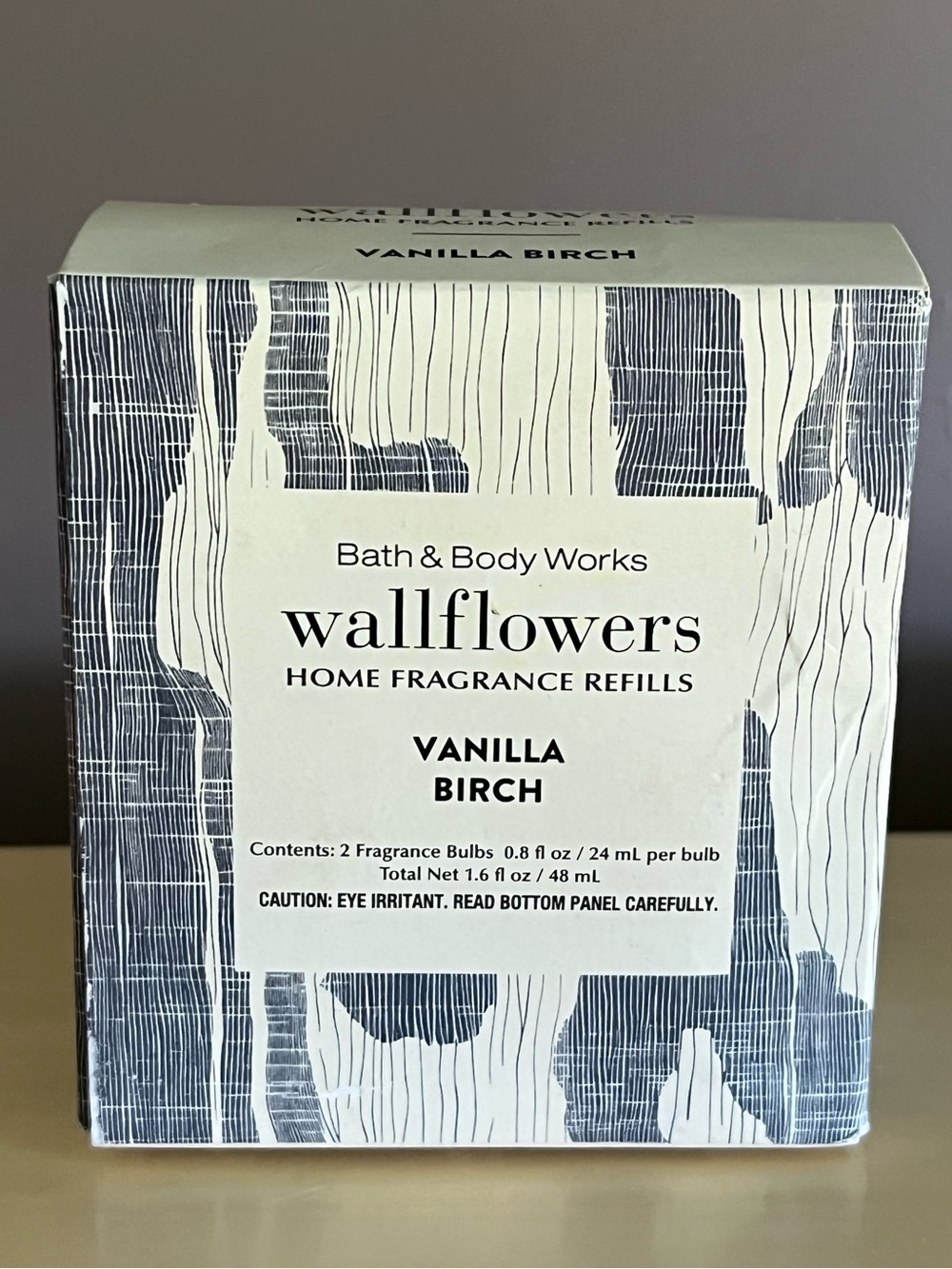 Two Pack Bath & Body Works Vanilla Birch Wallflowers Refills